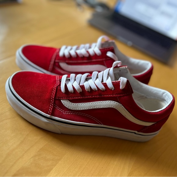 Red Vans 100% original Old Skool - Picture 4 of 6